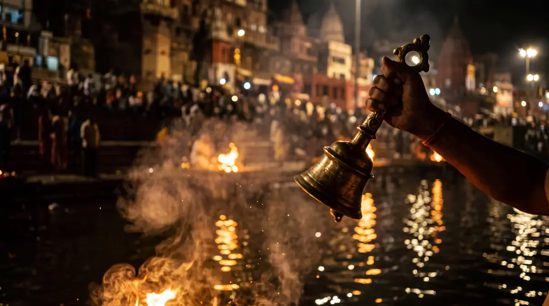 Ganga Aarti ritual at Varanasi