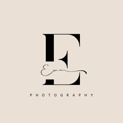 Photography brand logo, light version